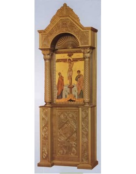 Wood carved Icon stand 0709021